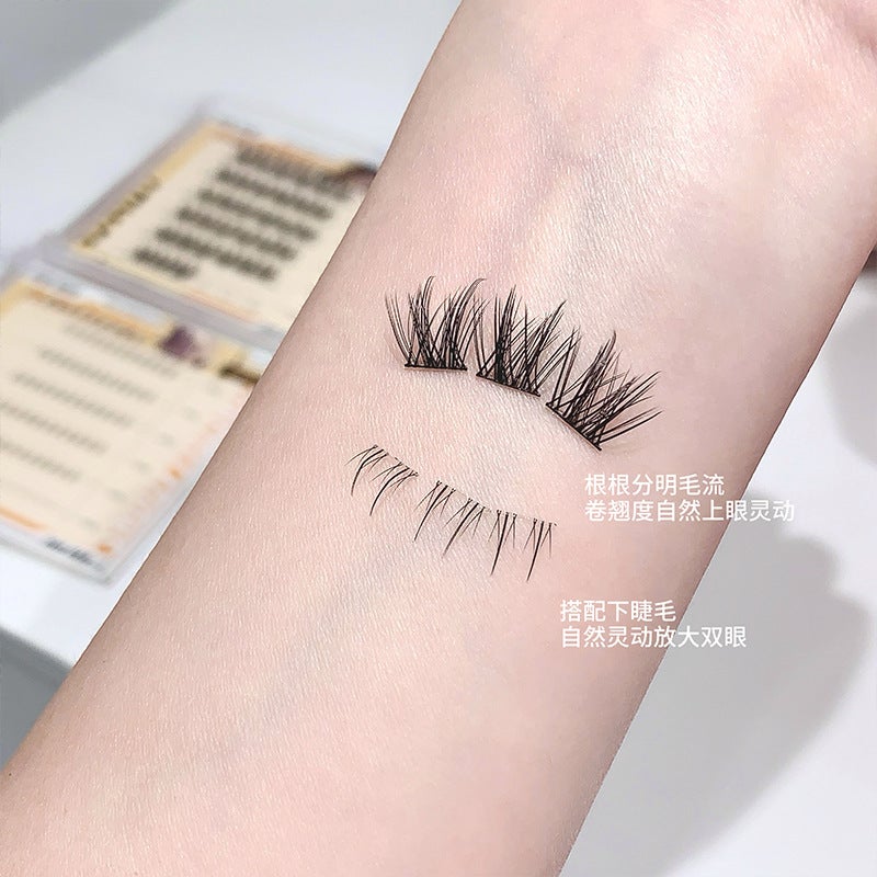 12 Constellation Glue-Free False Eyelashes Transparent Terrier Natural Cartoon Mother'S Sense Sunflower Upper And Lower Self-Adhesive Eyelashes - Image 5